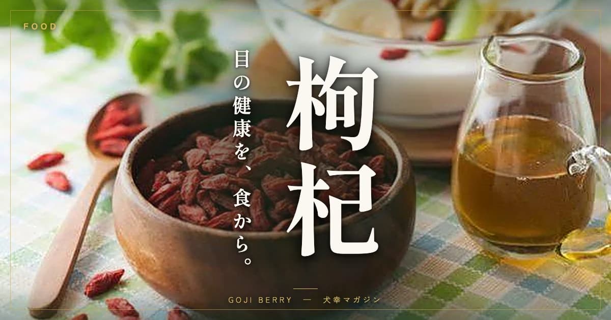 犬の目にいい食べ物はある?瞳の健康を支える「クコの実」の栄養と与え方